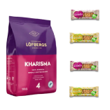 Кофе в зернах и 4 грильяжа без сахара