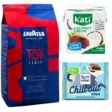 Кофе в зернах Lavazza, кокосовые сливки и шоколадка