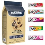 Кофе в зернах и 5 видов Dirol