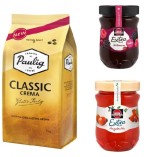 Кофе зерновой Paulig, джем и желе