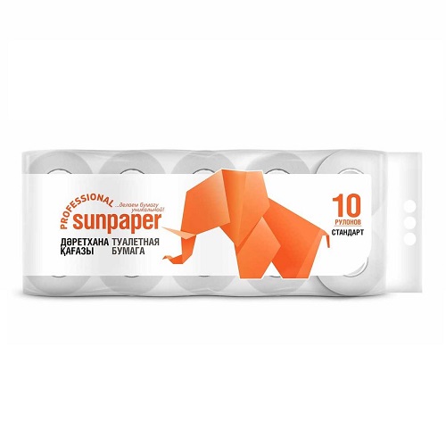 Sunpaper Professional туалетная бумага стандарт, 10 рулонов