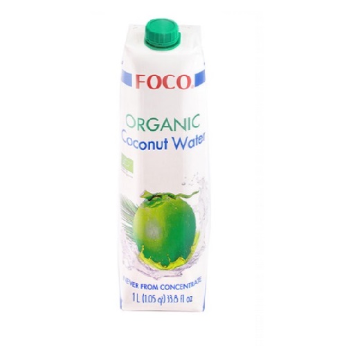 Foco кокосовая вода, органик, 1л